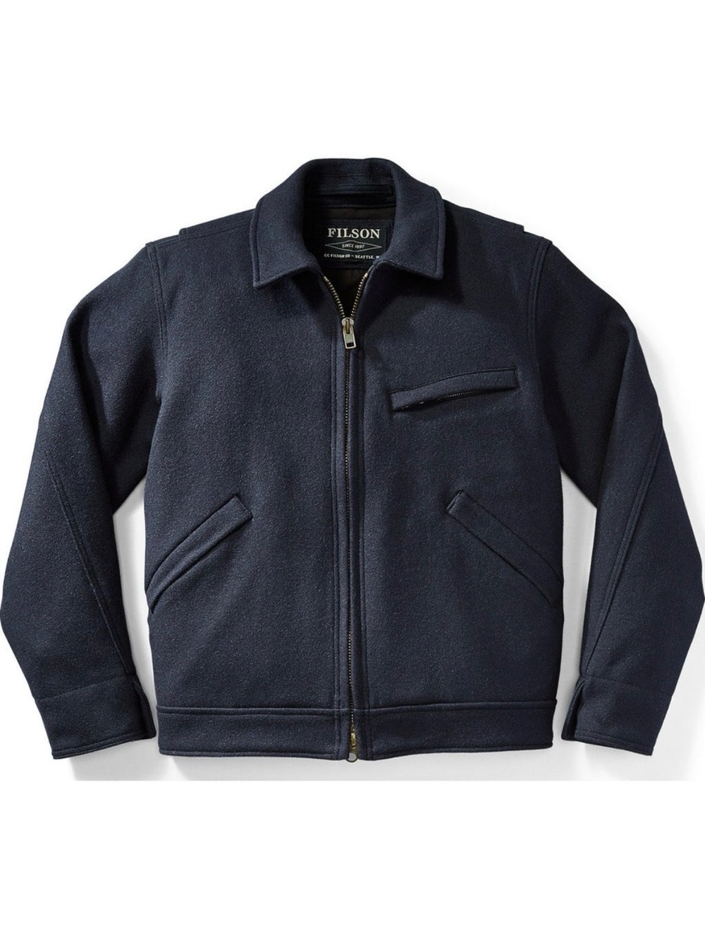 Filson Men’s Mackinaw Work Jacket in Navy
